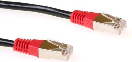 Image du produit ACT Câble patch noir LSZH F/UTP CAT5E de 3 mètres avec connecteurs RJ45. C5e f/utp lszh cross bk 3.00m (F/UTP, CAT5e, 3 m)