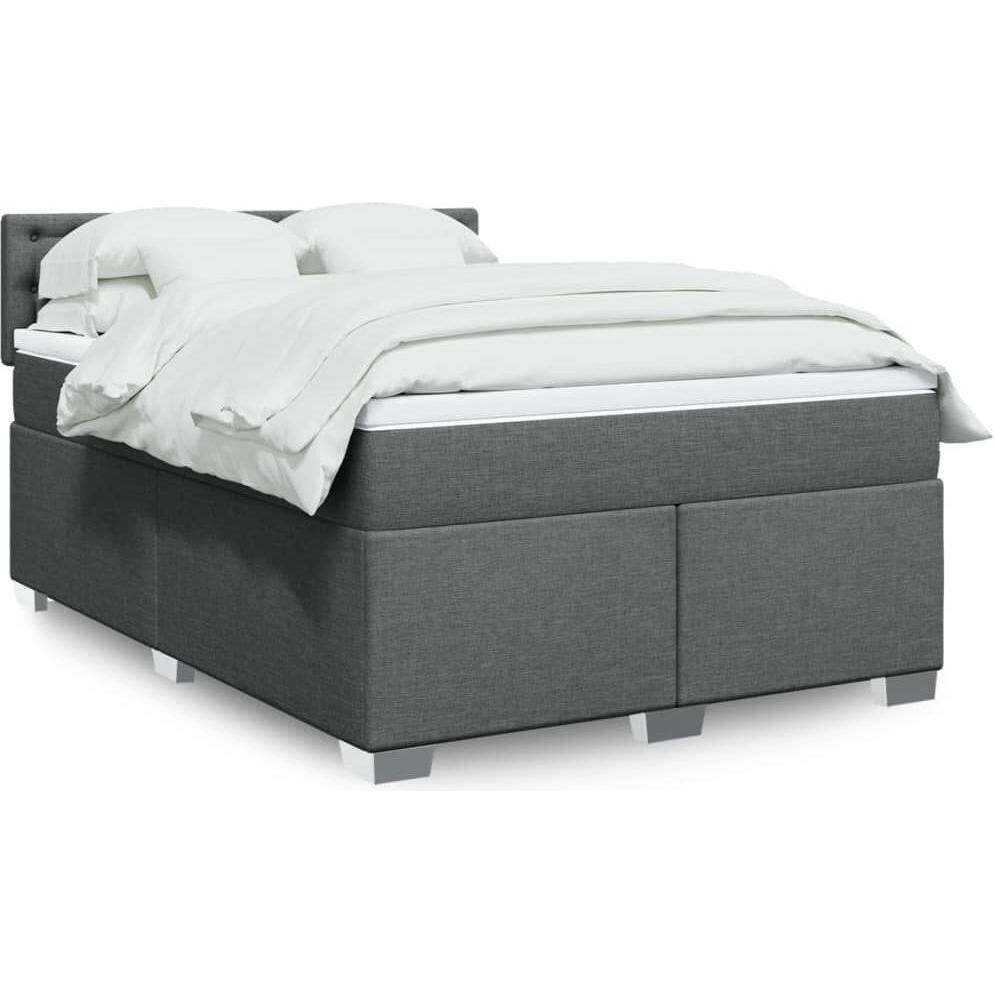 VidaXL, Bett, Bo x springbett mit Matratze 160 x 200 cm Stoff (160 x 200 cm)