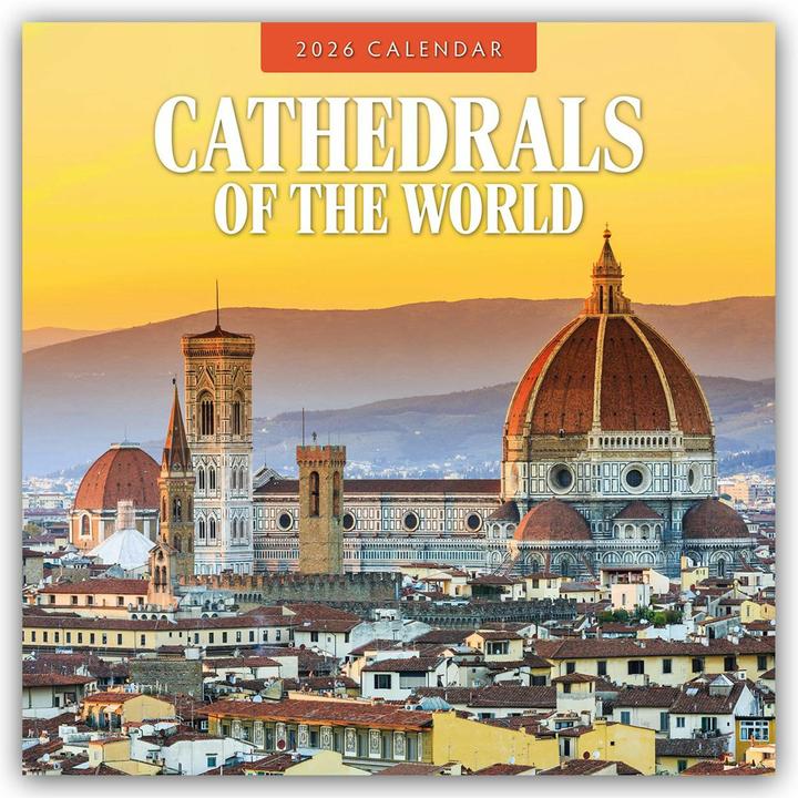 Actual product image Cathedrals of the World 2026 Square Wall Calendar (30.5 x 30.5 cm)