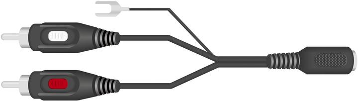 Produktbild SpeaKa Professional Cinch/DIN-Anschluss Adapter Diodenbuchse 5pol (DIN) (Audio Splitter)