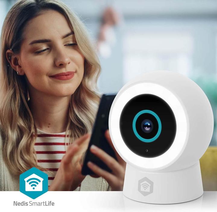 Produktbild Nedis SmartLife Aussenkamera | Wi-Fi | Spotlight | 3MP Full HD 1296p | IP65 | Cloud Storage (optional (1296p, 2304 x 1296 Pixels)