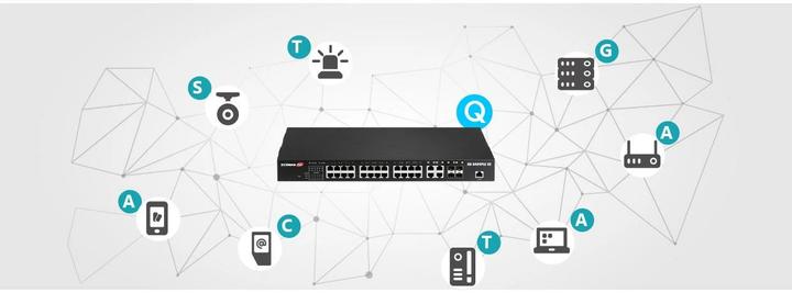Produktbild Edimax Pro PoE+ Switch GS-5424PLC V2 28 Port (28 Ports)