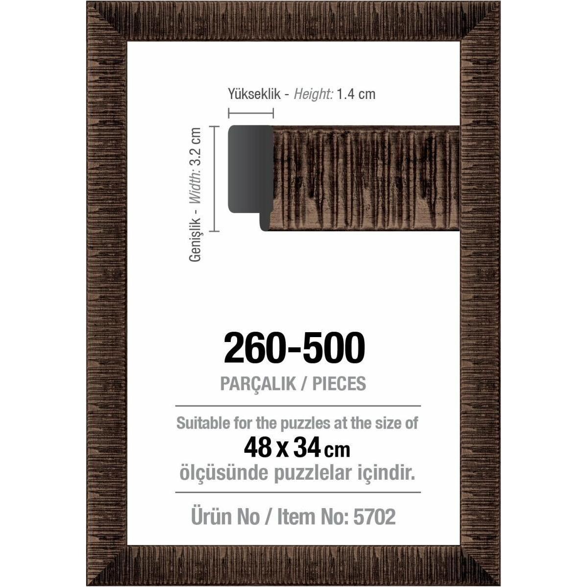 Lamberth ART PUZZLE Puzzlerahmen 48x34cm braun (5702)