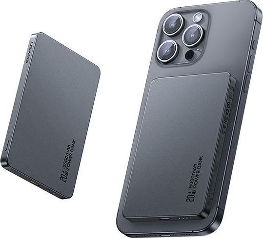 Produktbild Usams Powerbank indukcyjny 5000mAh 20W PD Fast Charge titanium CY Series 5KCD23102 (US-CD (5000 mAh, 20 W, 18.50 Wh)