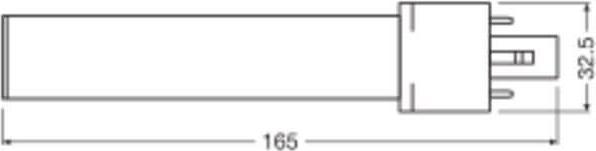 Immagine prodotto Ledvance Lampada compatta a LED (G23, 4 W, 500 lm, 1 x, E)