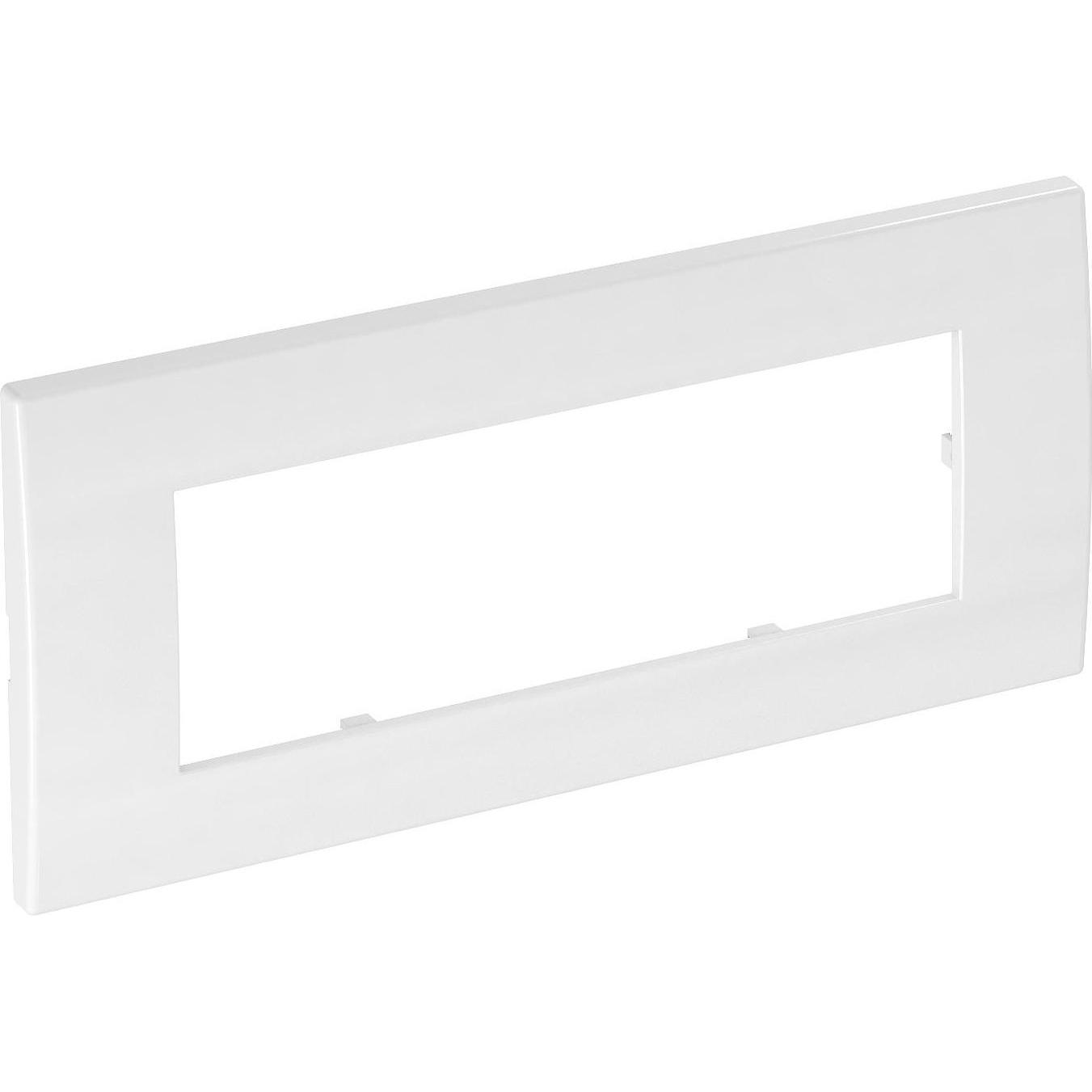 OBO Bettermann, Zubehör Schalterprogramm, AR45-F3 RW Abdeckrahmen Modul 45 3fach 84x185mm PC rws RAL9010 6119372