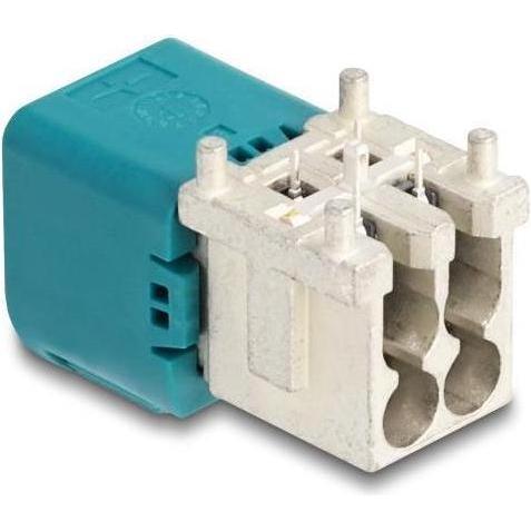 Thumbnail - Delock Mini FAKRA Z Stecker quad gewinkelt A-Typ PCB (Netzwerkkabel Stecker), Netzwerk Zubehör