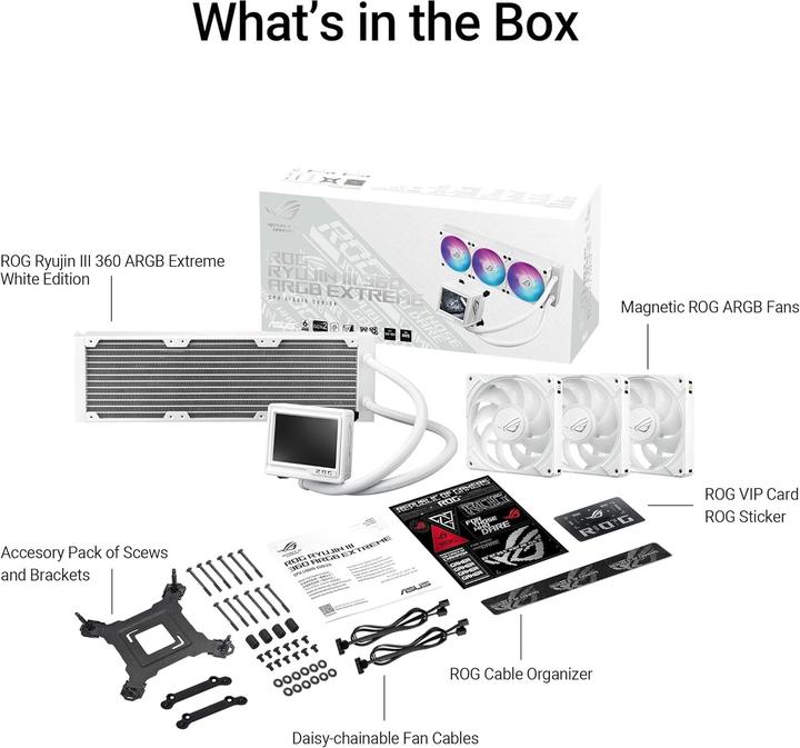 Actual product image ASUS ROG RYUJIN III 360 ARGB Extreme