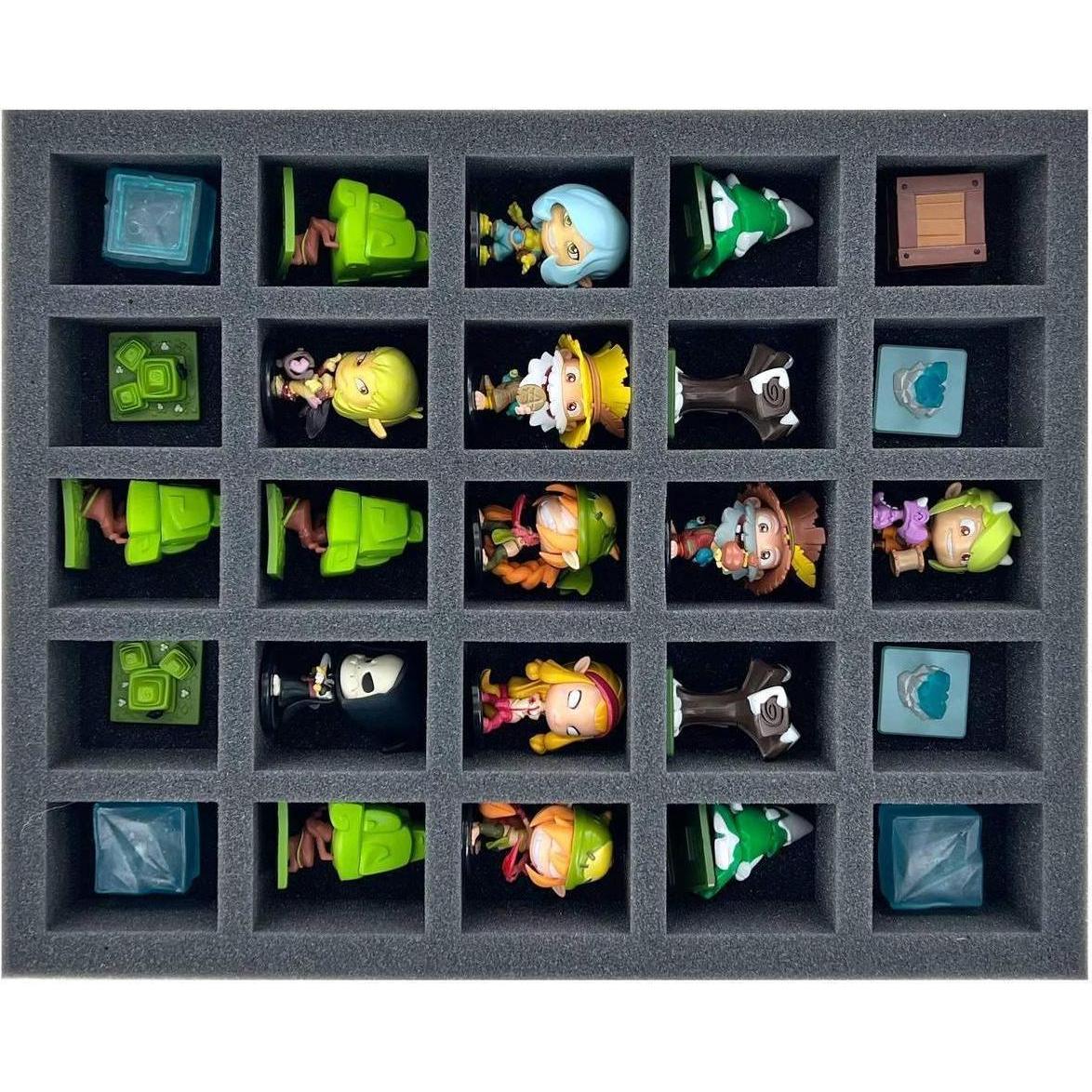 Feldherr FS050A100 Inserto in schiuma per Krosmaster - 25 scomparti (Schiuma solida)