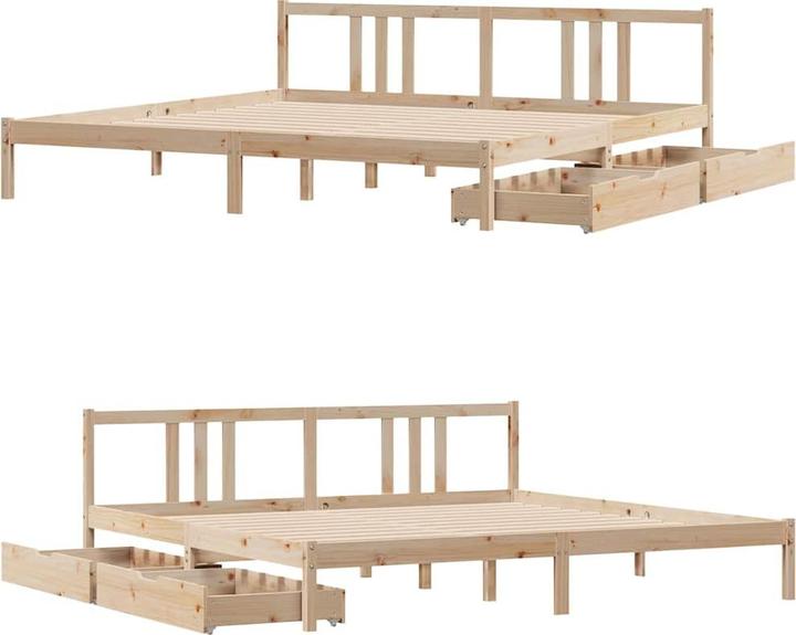 Produktbild vidaXL Bettrahmen (200 x 200 cm)