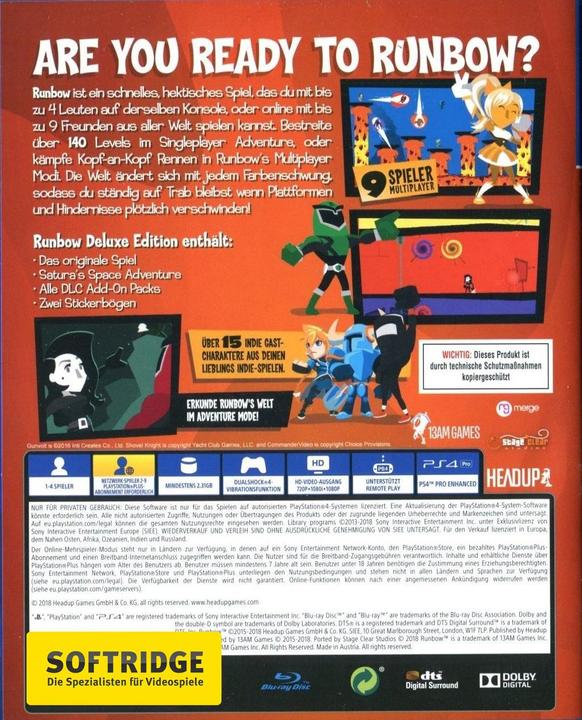 Produktbild Runbow (PS4, DE)