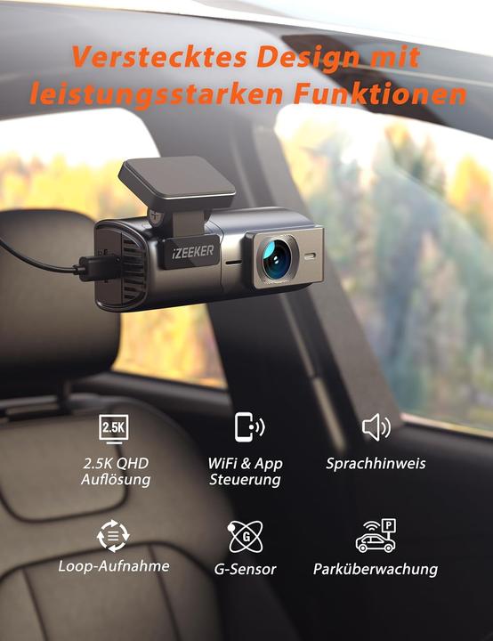 Actual product image iZeeker Dashcam (Wi-Fi, Night vision, 2.5K)