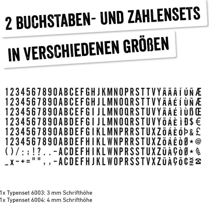 Actual product image Trodat Typomatic Printy 4.0 Pastel Edition, self-inking stamp for self-setting