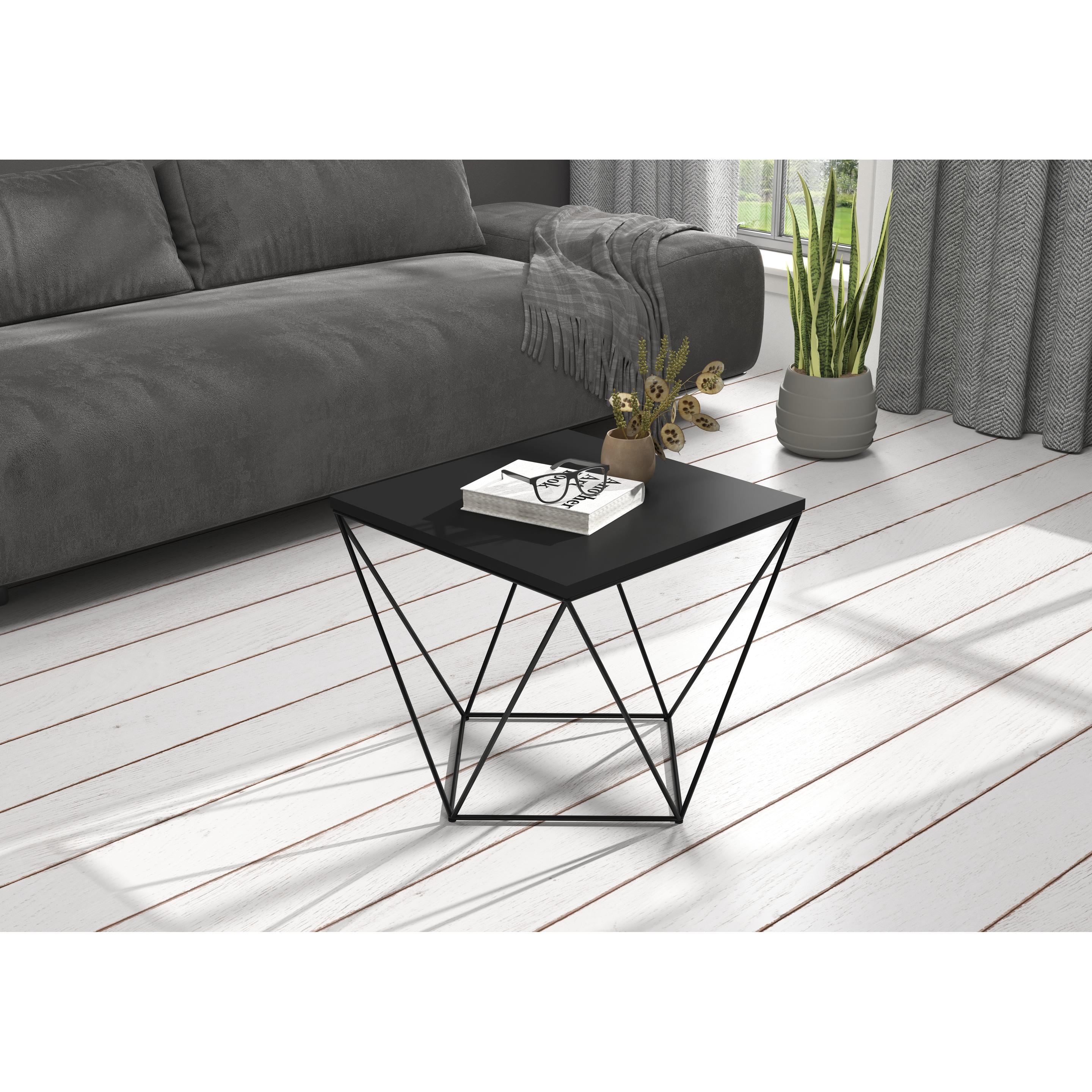 ADRK Furniture, Couchtisch + Beistelltisch, Diana (50 x 50 x 45 cm)