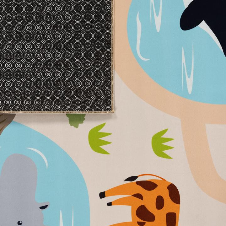 Produktbild TT Home Kinderzimmerteppich Teppich Junge Mädchen Kinderteppich Baby Rutschfest Strasse (150 x 80 cm)