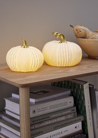 Image du produit Star Trading Keramik Dekoration Kürbis 14 cm, Weiss