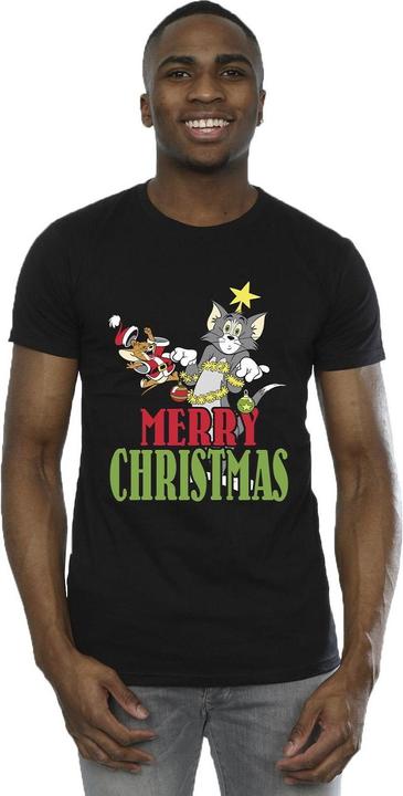 Image du produit Tom & Jerry - T-shirt MERRY CHRISTMAS BAUBLES - Homme (3XL)