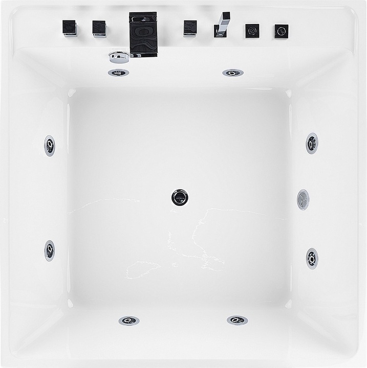 Immagine prodotto Beliani Vasca idromassaggio freestanding bianca quadrata 130 x 130 cm TAHUA (339 l, 130 cm)