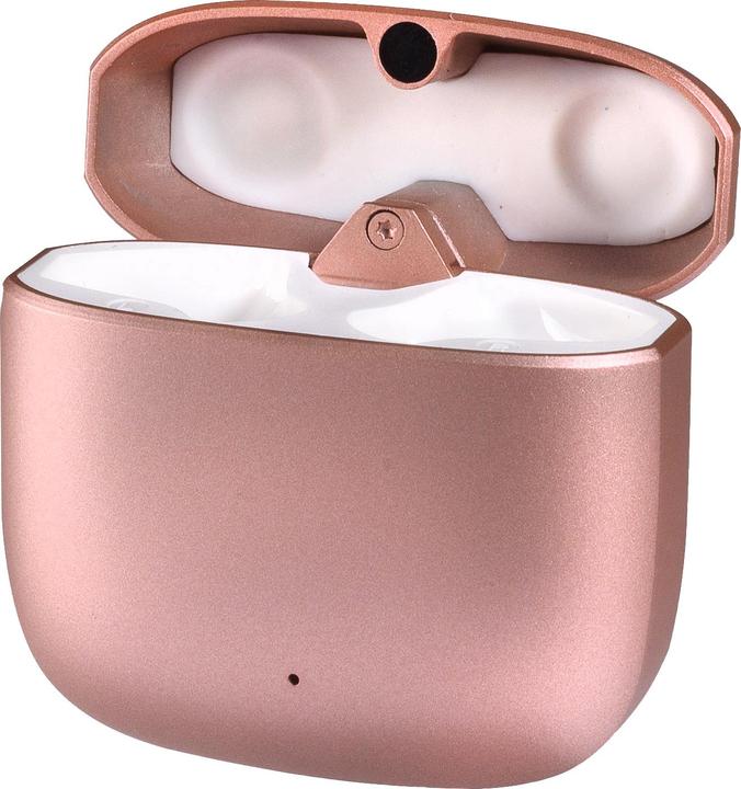 Actual product image Vivanco True Wireless Bluetooth Earphones, Metal Case, Low Latency Mode, Rose Gold Metallic (18 h, Wireless)