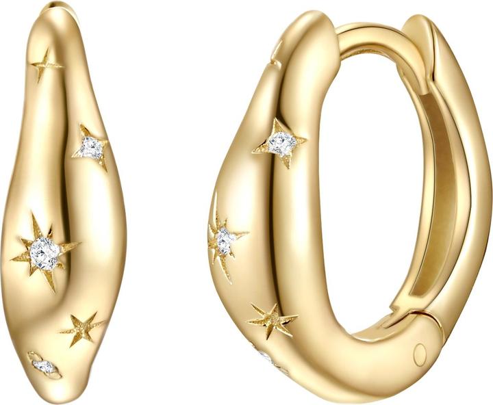 Produktbild Glanzstücke München Damen Stern Sterling Silber Zirkonia gelbgold - 30304 (Sterling Silber 925/000)