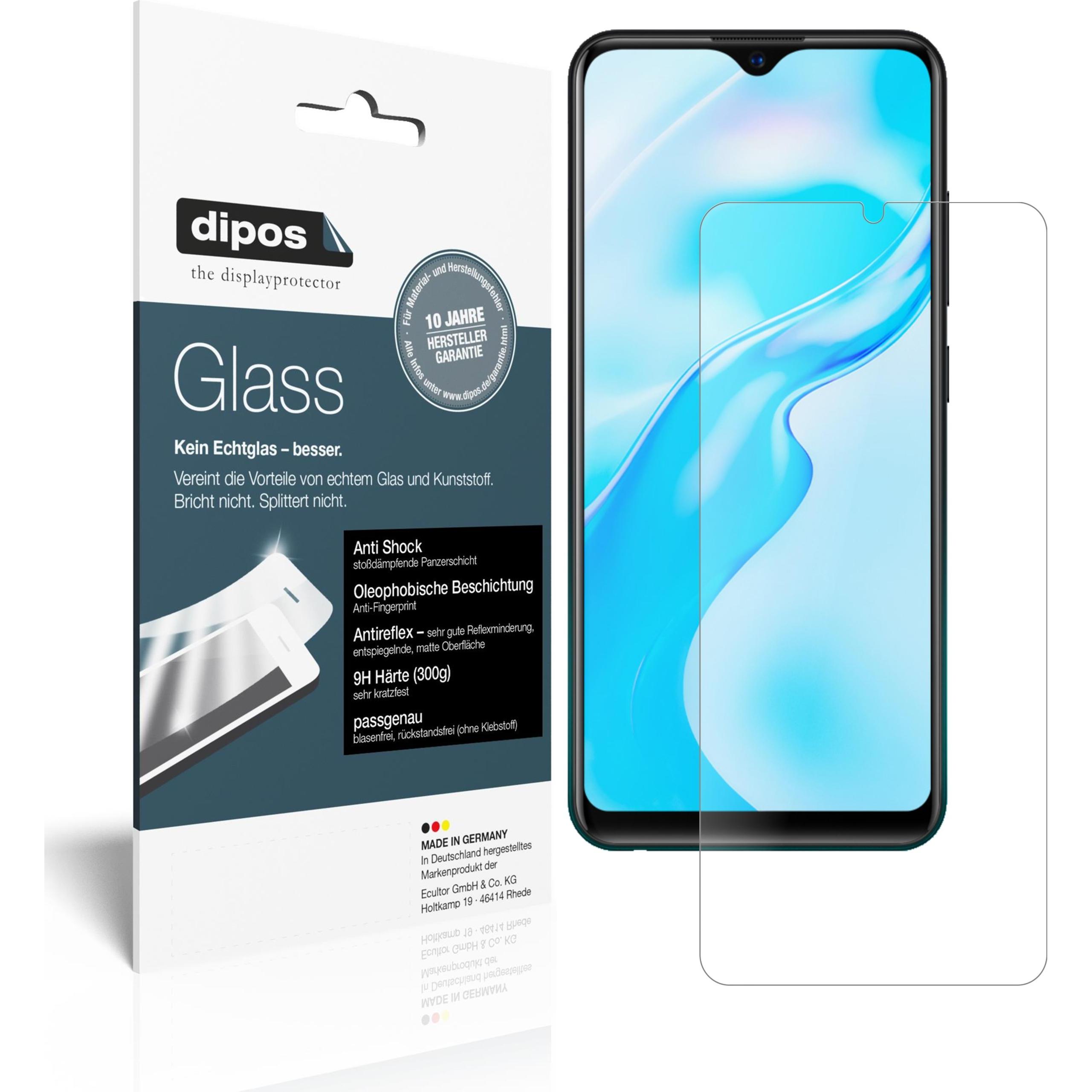Dipos Displayschutz Anti-Shock (2 Stück, Vivo Y11S), Smartphone Schutzfolie, Transparent