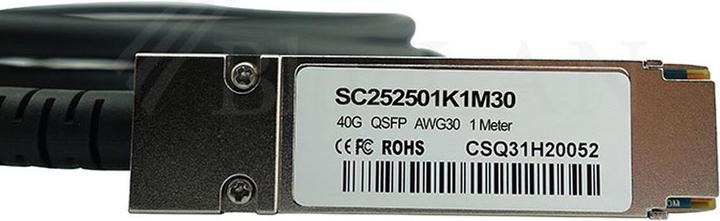 Image du produit CBO Force10 CBL-QSFP-40GE-PASS-3M-F1 compatible BlueLAN DAC QSFP SC252501K3M30