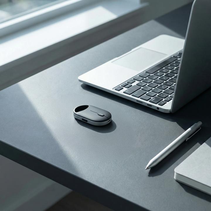 Actual product image CSL Ergonomische Funkmaus für Rechts/Linkshänder, Dual BT & 2,4 GHz, 2477 DPI, leise, USB-C, 2 Geräte (Docking, Wireless)