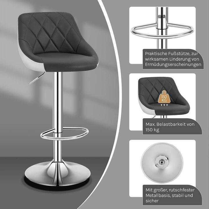 Actual product image Woltu Set of 2 bar stools