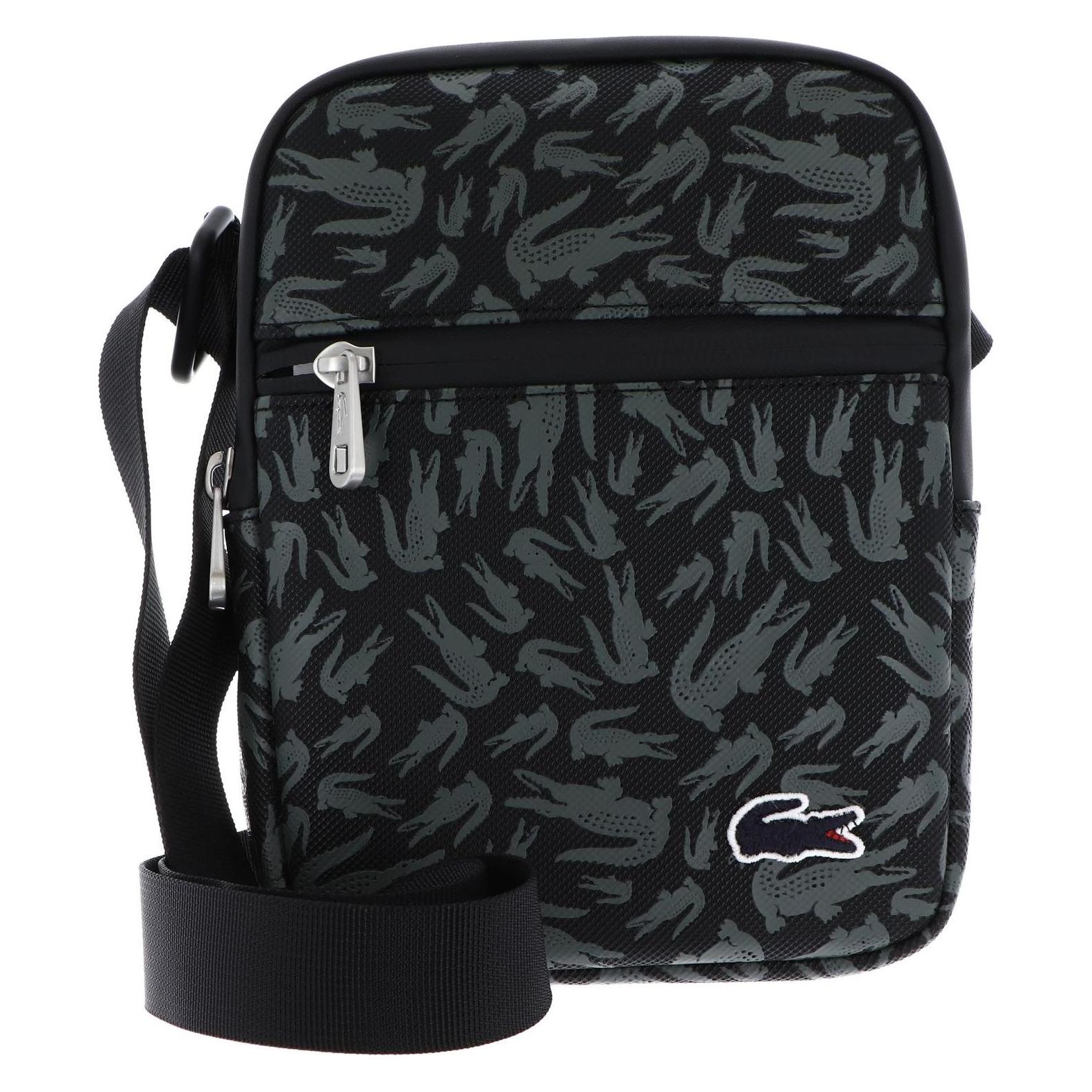 Lacoste, Herren, Handtasche, Flat Crossover Bag, Schwarz