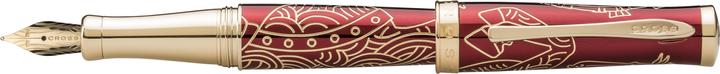 Cross Sauvage Füller Rot Lack - 2014 Year of the Horse - Feder18 Kt (Rot)