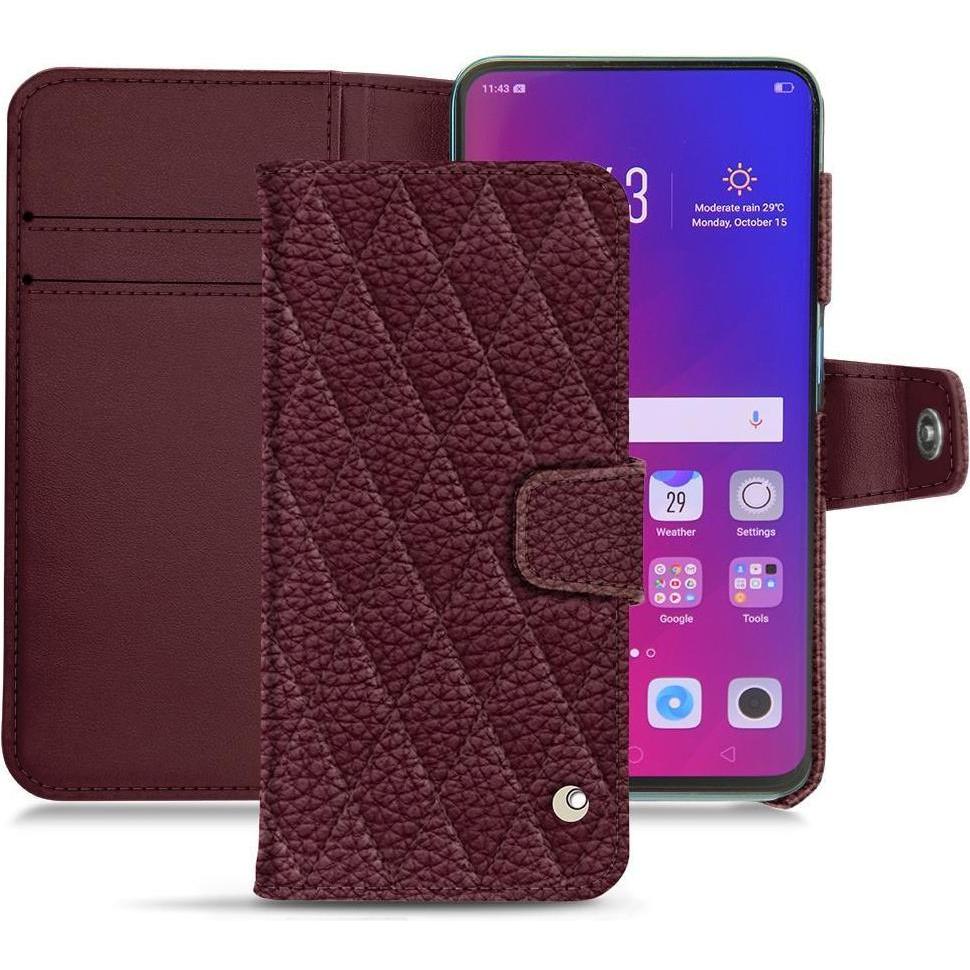 Thumbnail - Noreve Lederschutzhülle Wallet (Oppo Find X), Smartphone Hülle, Violett