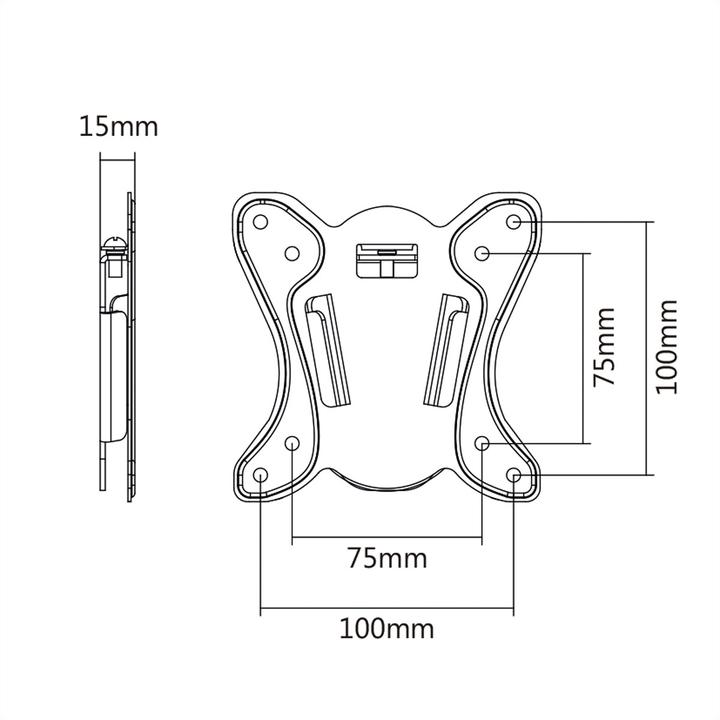 Immagine prodotto RS PRO Kit di montaggio a parete LCD/TV (Muro, 20 kg)