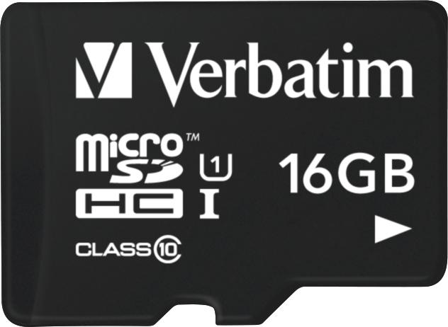 Verbatim microSDHC UHS-I 16GB Class 10 incl USB Card Reader (16 GB, microSDHC, U1, UHS-I)
