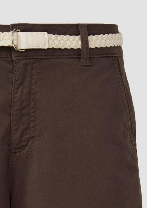 Actual product image S.Oliver Hose Shorts mit geflochtenem Gürtel und Garment Dye (36)