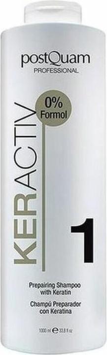 Produktbild Postquam KERACTIV preparing shampoo with keratin 1000 ml (1000 ml, Flüssiges Shampoo)