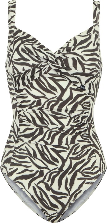 Actual product image Regatta Womens/Ladies Sakari Zebra Print Tummy Control One Piece Swimsuit (44 D)