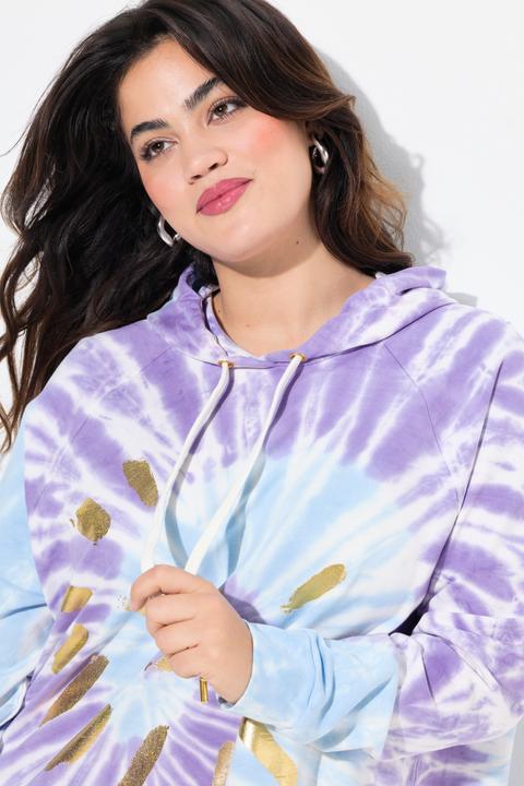 Produktbild Angel of Style Hoodie, A-Linie, Batikdruck, gerundeter Saum (56)