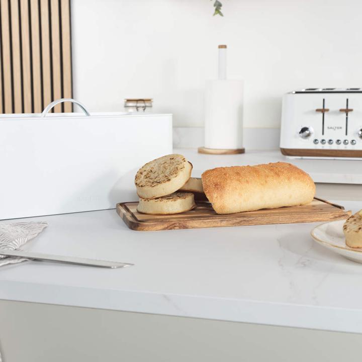 Productafbeelding Salter BW13564WEU7 Toronto Bread Bin with Chopping Board White
