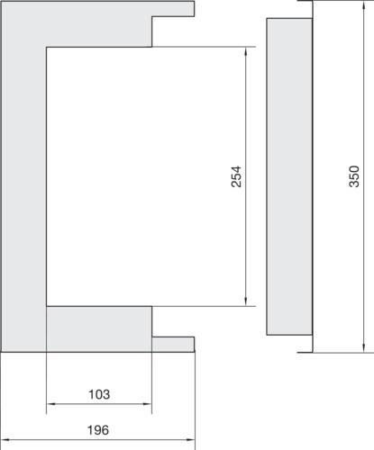 Actual product image Hager TEH FWK9 99260 0 FWK duct 196x350mm fire-resistant galvanised (50 cm)