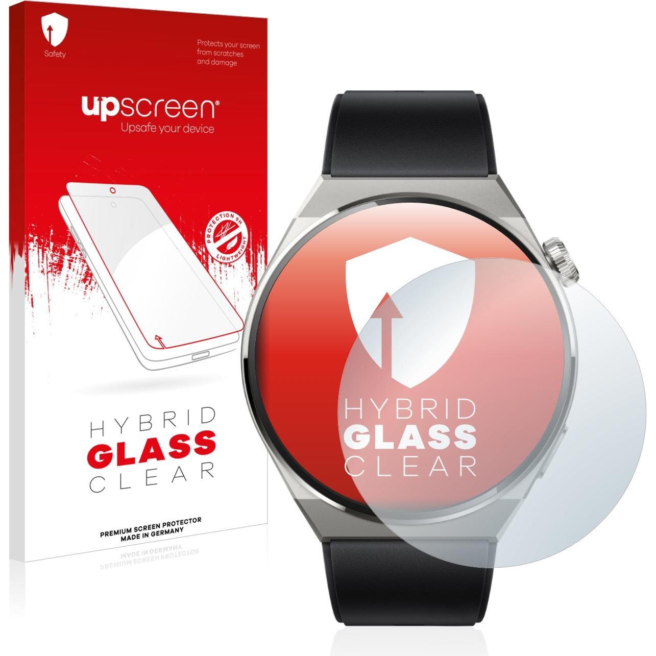 upscreen Scratch Shield Panzerglasfolie, Smartwatch Schutzfolie, Transparent
