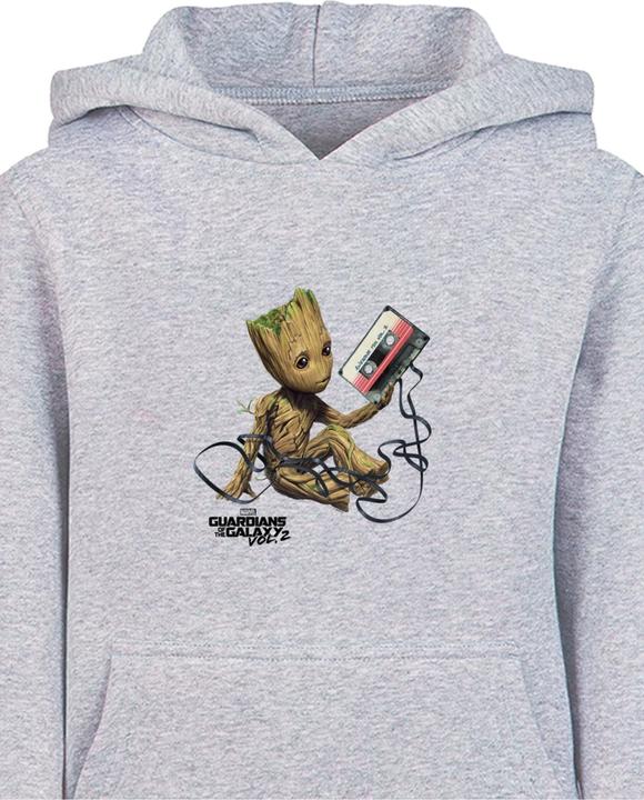 Actual product image Absolute Cult Kids Guardians Of The Galaxy Vol2 - Groot Tape Basic Hoody - 124601 (158, 164)