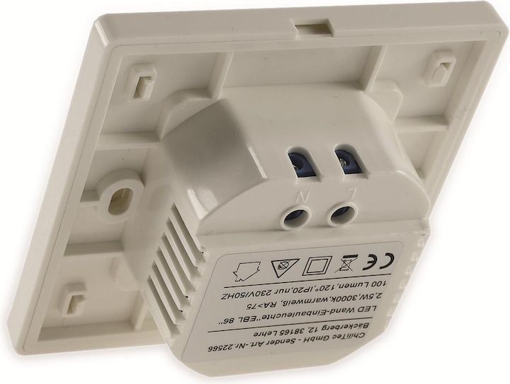 Actual product image Chilitec LED recessed luminaire EBL 86, 2.5 W, 3000 K, warm white, silver frame