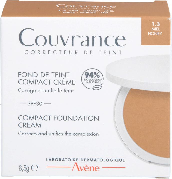 Produktbild Avène Couvrance Compact Cream Makeup Base In Honey - 85 Gramm (Honey, Honig)