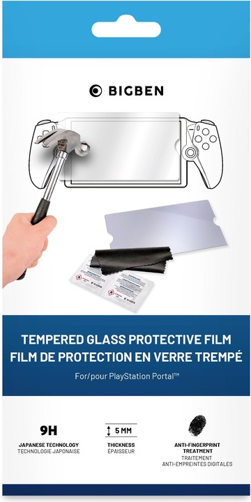 Actual product image Bigben Tempered Glass Screen Protector PS Portal Remote Player