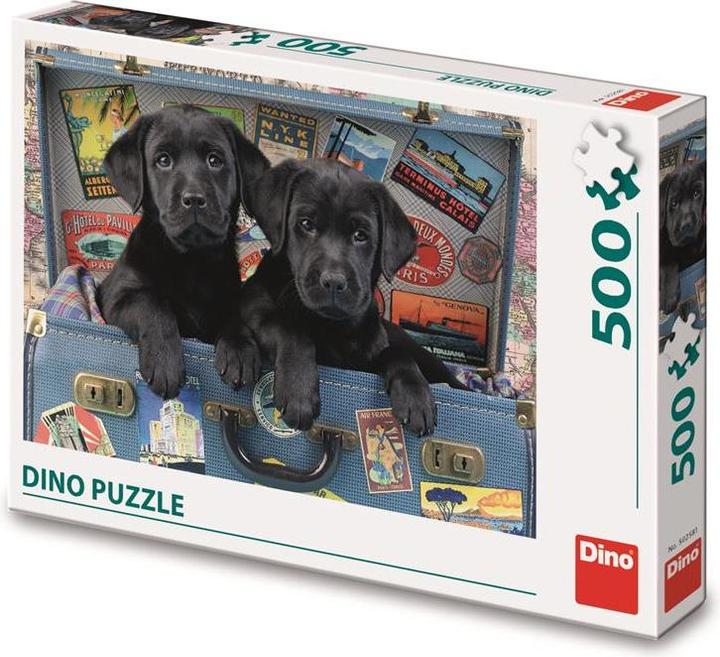 Produktbild Dino Puzzle Welpen in einem Koffer 500 Teile (500 Teile)