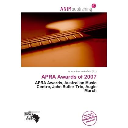 APRA Awards of 2007, Fachbücher