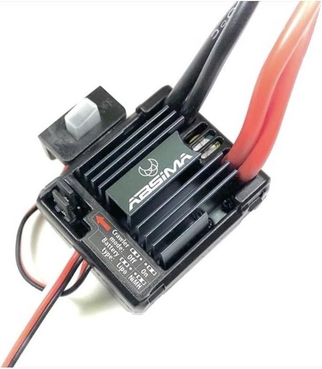 Produktbild Absima Brushed Regler V2 80A Standard & Crawler wasserdicht für 1/10