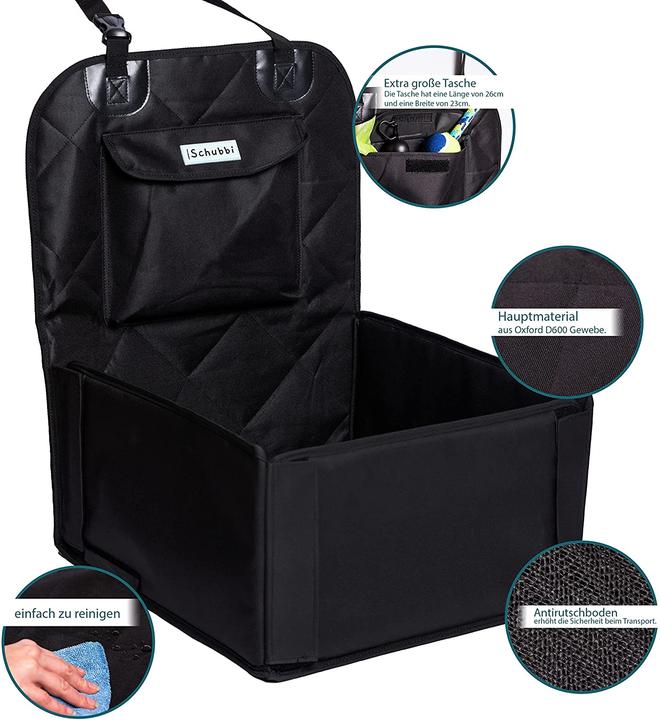 Image du produit Schubbi Siège auto pour chien (Chien, Respirant, Ouverture complète, Pliable)