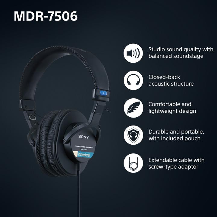 Immagine prodotto Sony Mdr-7506 (Cablato)