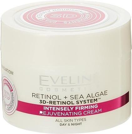 Actual product image Eveline 3D-Retinol A Highly Firming Cream Pre-Firming System For A Bathy Skin Type Day/Night 50Ml (50 ml, 24h cream)